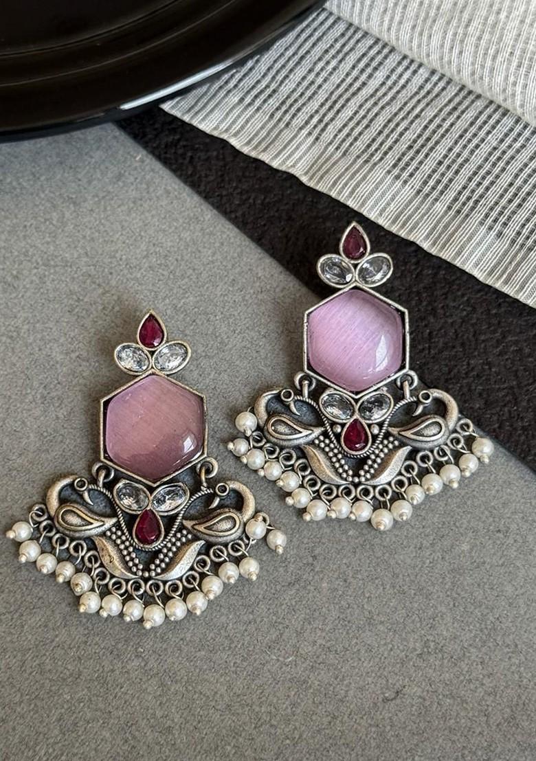 Peacock Shaped Chandbalis Earrings