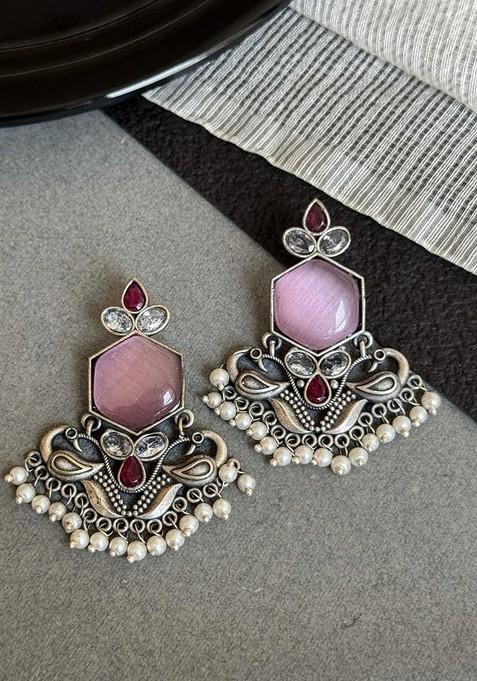 Peacock Shaped Chandbalis Earrings
