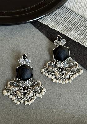 Peacock Shaped Chandbalis Earrings