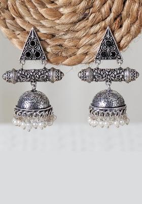 Designer Pearl Jhumkis