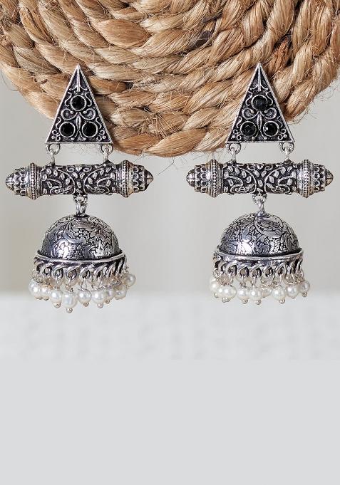 Designer Pearl Jhumkis