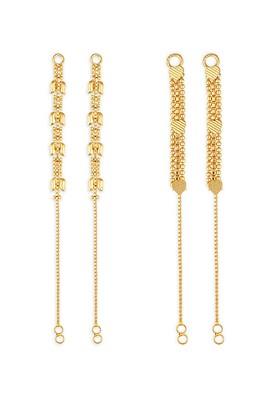 Pack Of 2 Gold Plated Classic Ear Cuff Chains