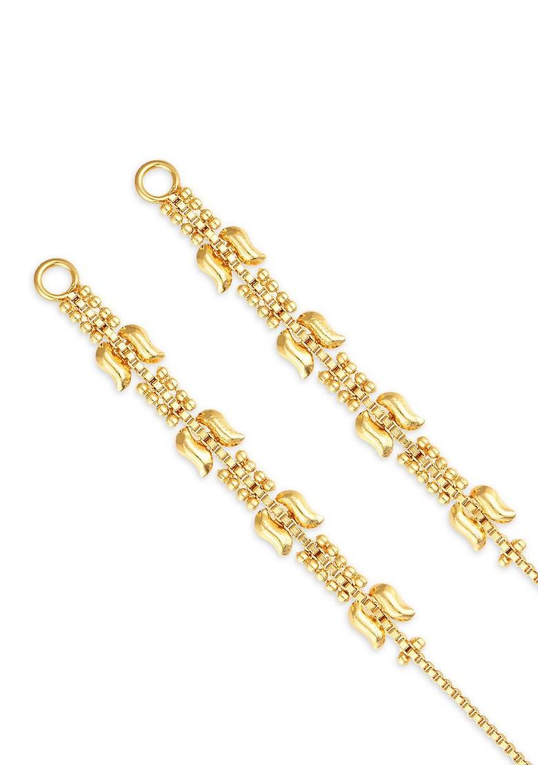 Pack Of 2 Gold Plated Classic Ear Cuff Chains