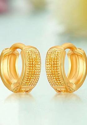Gold Plated Circular Hoop Earrings