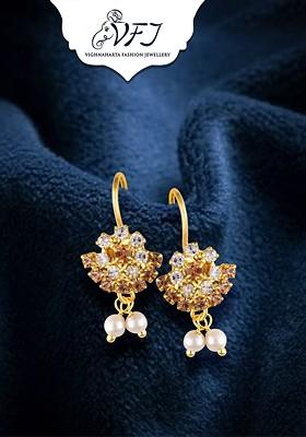 Gold Plated Teardrop Shaped Ear Cuff