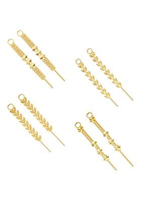 Set Of 4 Gold Plated Classic Ear Chains