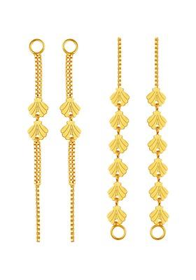 Set Of 2 Gold Plated Ear Cuff Ear Chain