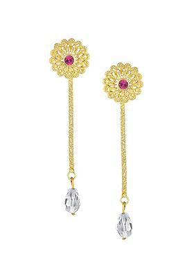 Set Of 2 Gold Plated Drop Earrings