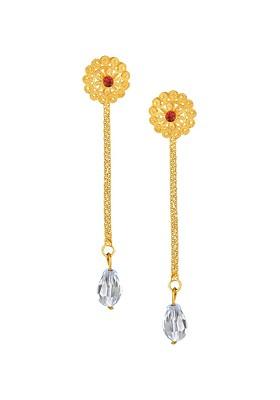 Pack Of 2 Gold Plated Removable Studs And Drop Earrings