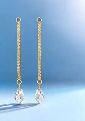 Set Of 2 Gold Plated Floral Drop Earrings