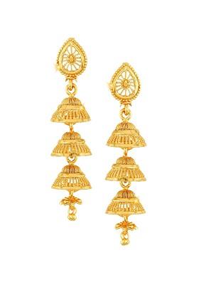 Gold Plated Dome Shaped Jhumkas