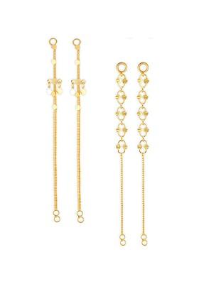 Pack Of 2 Gold Plated Classic Ear Cuff Chains