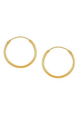 Set Of 3 Gold Plated Floral Shaped Stud Earrings