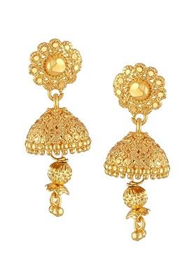 Gold Plated Dome Shaped Jhumkas