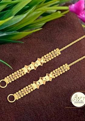 Set Of 2 Gold Plated Ear Cuff Earrings