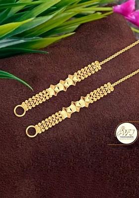 Set Of 2 Gold Plated Ear Cuff Earrings