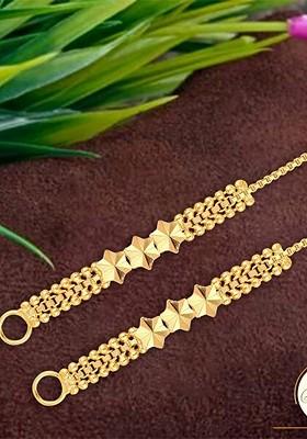 Set Of 2 Gold Plated Ear Cuff Earrings