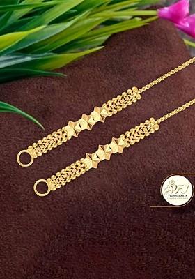 Set Of 2 Gold Plated Classic Ear Chains