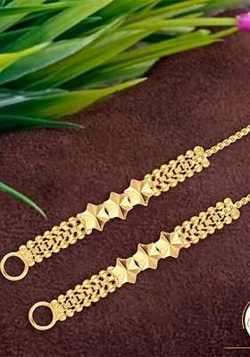 Set Of 4 Gold Plated Classic Ear Chains