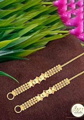 Set Of 2 Gold Plated Ear Cuff Earrings