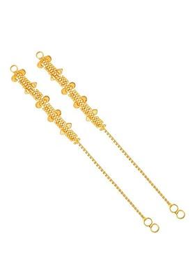 Gold Plated Floral Ear Cuff Earrings