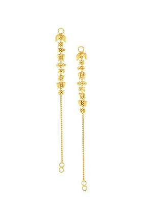 Gold Plated Geometric Drop Earrings