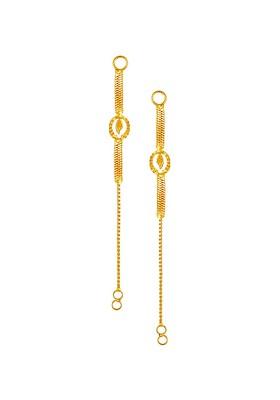 Gold Plated Geometric Drop Earrings