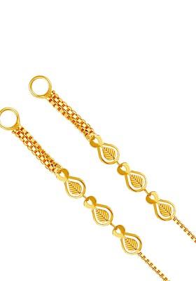 Gold Plated Floral Ear Cuff Earrings