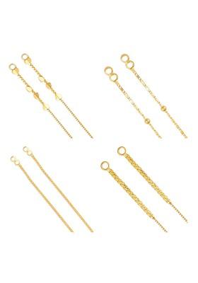 Set Of 4 Gold Plated Classic Ear Cuff