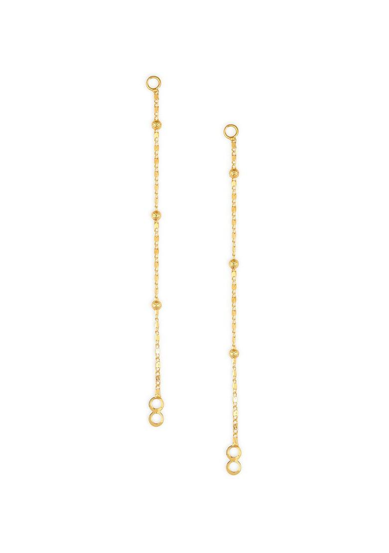 Set Of 2 Gold Plated Classic Ear Cuff Earrings