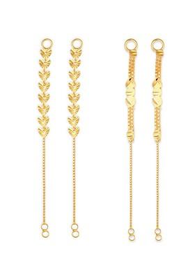Set Of 2 Gold Plated Classic Ear Cuff Earrings