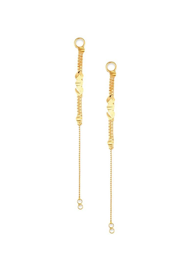 Set Of 2 Gold Plated Classic Ear Cuff Earrings