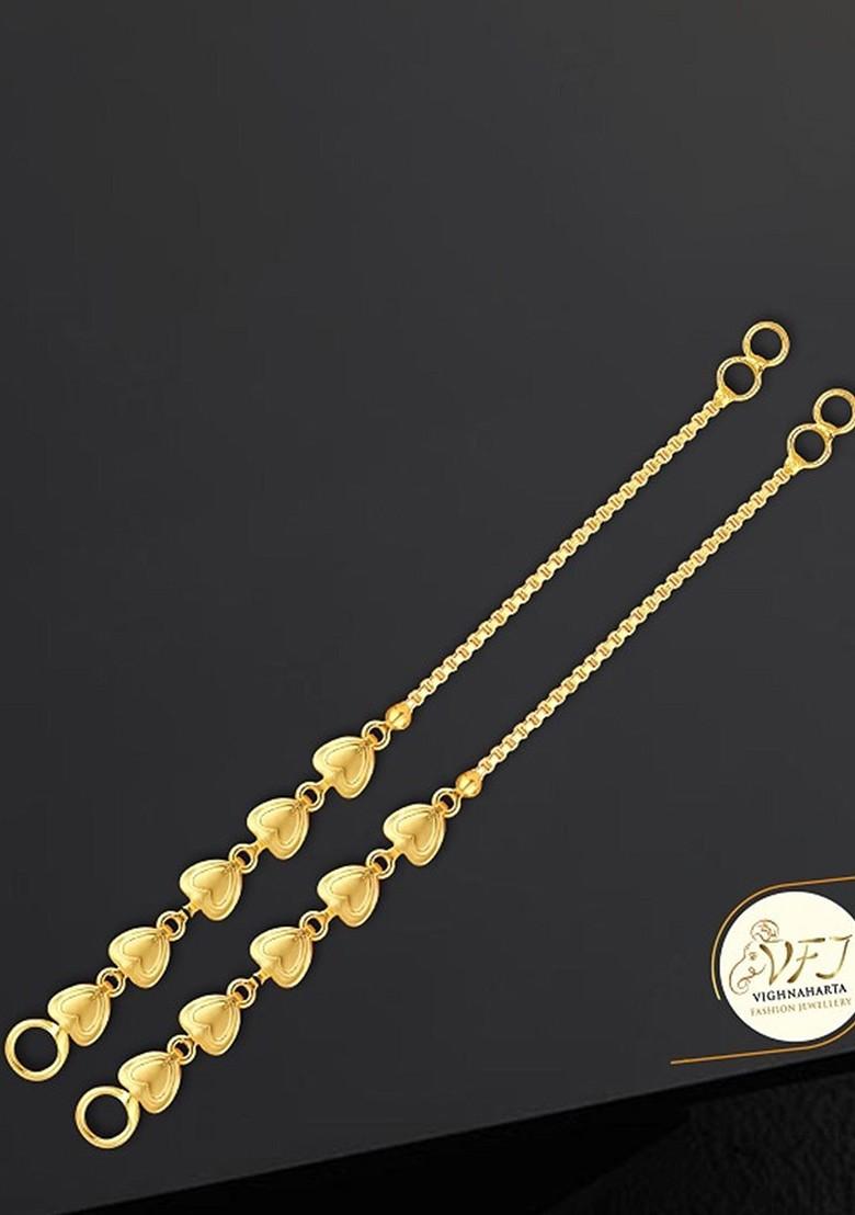 Set Of 2 Gold Toned Classic Drop Earrings