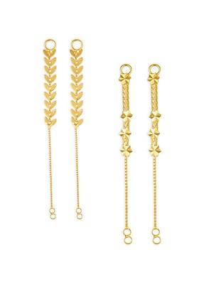 Set Of 2 Gold Plated Classic Ear Cuff Chains