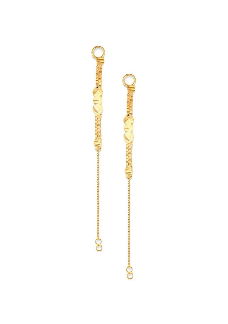 Set Of 2 Gold Plated Classic Ear Cuff Chains