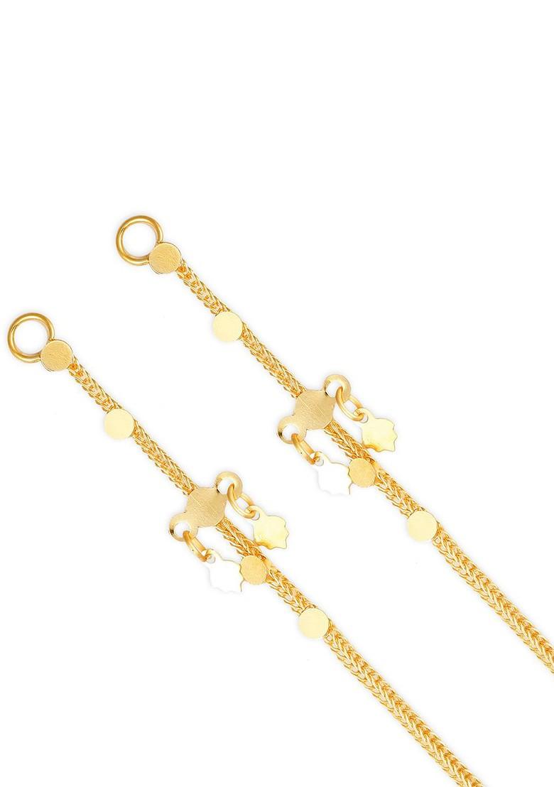 Set Of 2 Gold Plated Classic Ear Cuff Chains