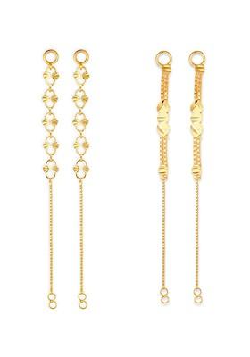Set Of 2 Gold Plated Classic Ear Cuff Chains