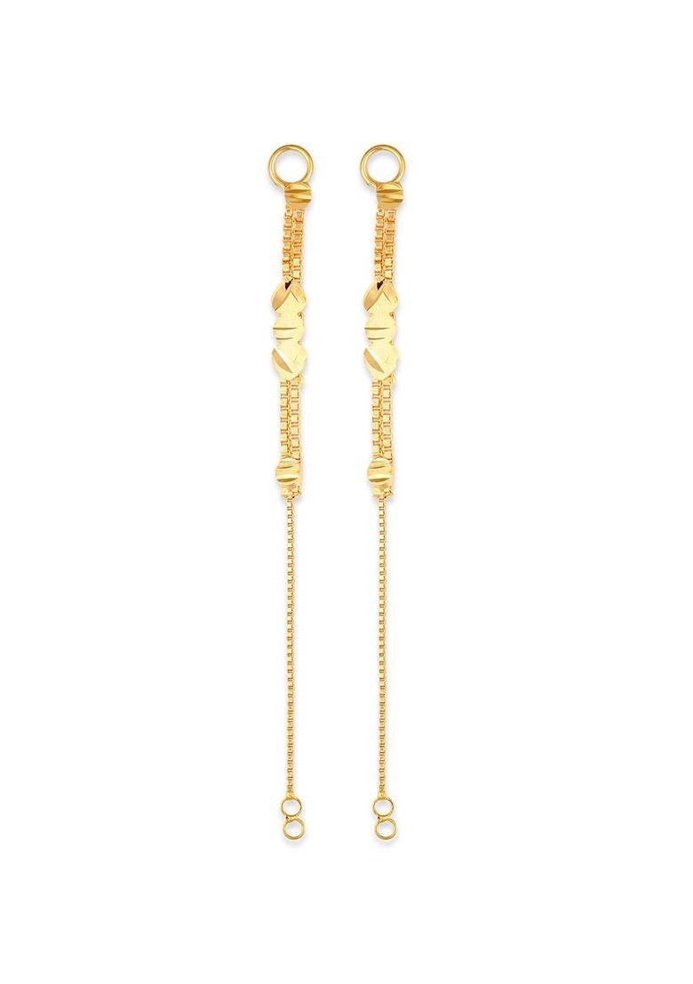Set Of 2 Gold Plated Classic Ear Cuff Chains