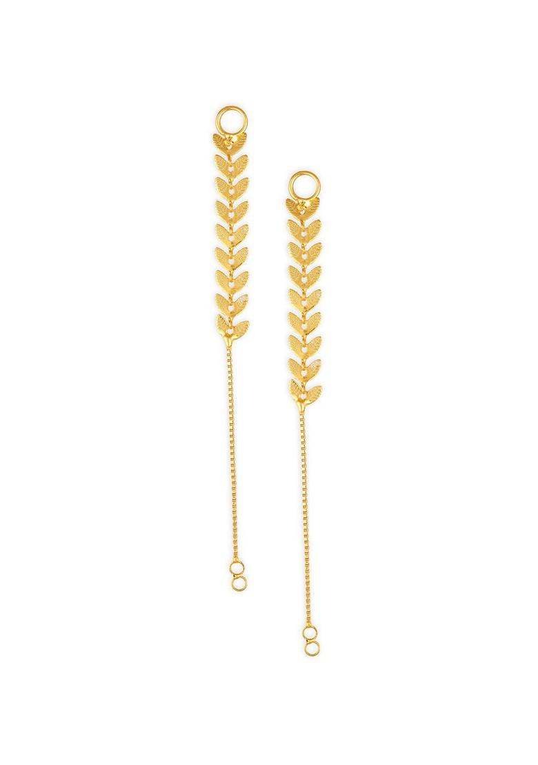 Set Of 2 Gold Plated Classic Ear Cuff Chains