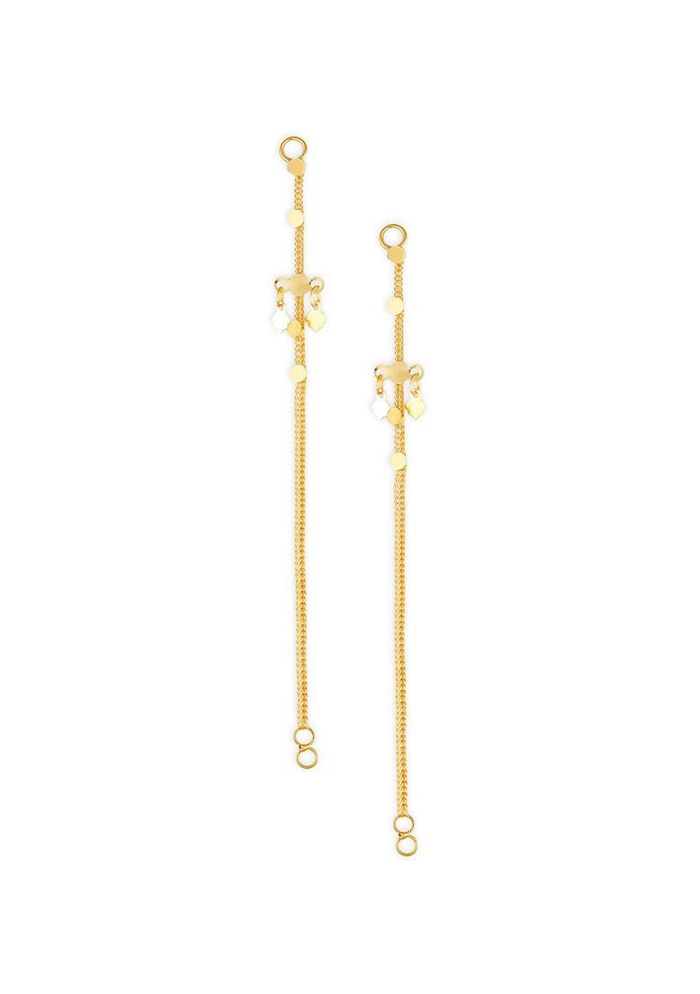 Set Of 2 Gold Plated Classic Ear Cuff Earrings