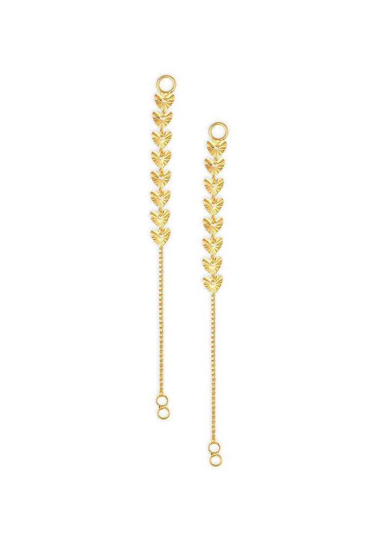 Set Of 2 Gold Plated Classic Ear Cuff Earrings