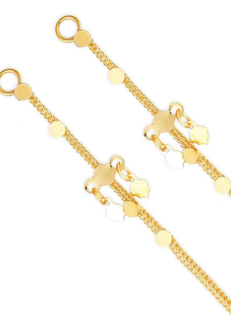 Set Of 2 Gold Plated Classic Ear Cuff Earrings