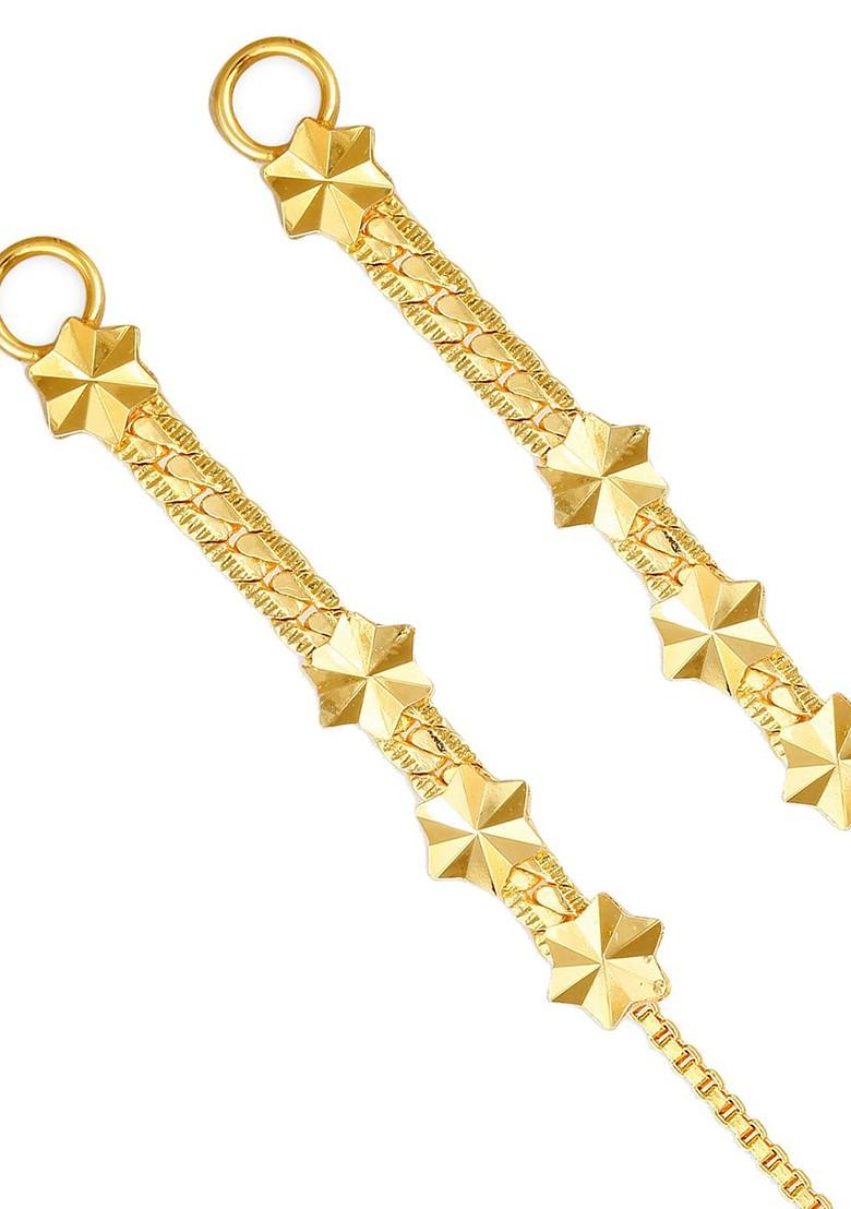 Set Of 2 Gold Plated Classic Ear Cuffs