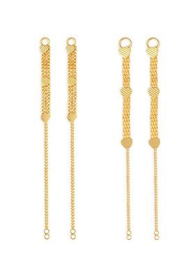 Set Of 2 Gold Plated Classic Ear Cuffs