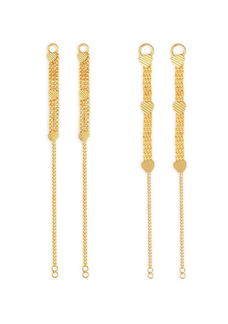 Set Of 2 Gold Plated Classic Ear Cuffs