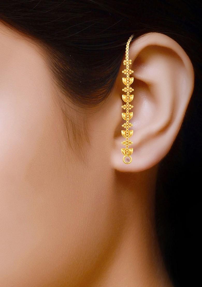 Pack Of 2 Gold Plated Classic Ear Cuff Chains