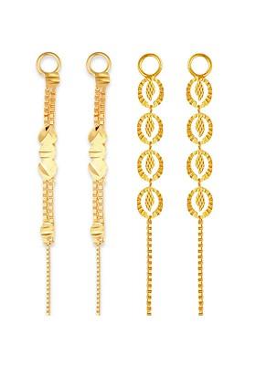 Pack Of 2 Gold Plated Classic Ear Cuff Chains