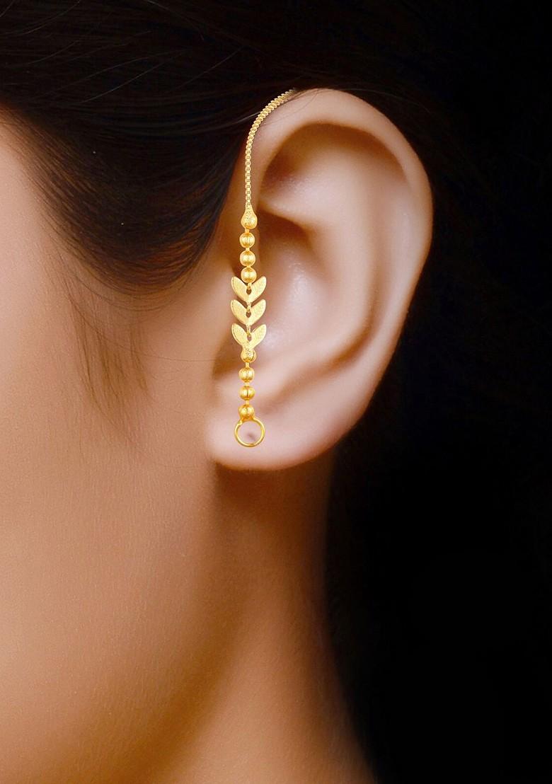 Pack Of 2 Gold Plated Classic Ear Cuff Chains