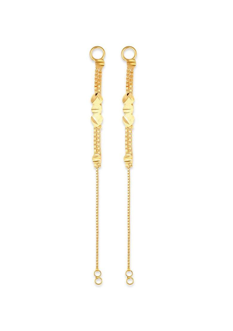 Pack Of 2 Gold Plated Classic Ear Cuff Chains