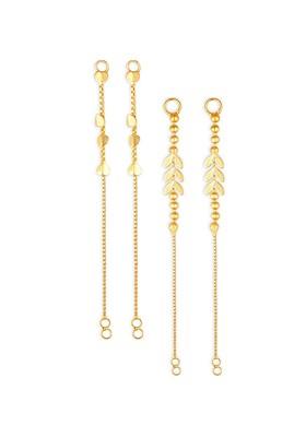 Pack Of 2 Gold Plated Classic Ear Cuff Chains